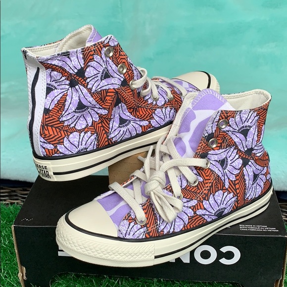 CONVERSE CTAS HI EGRET/ORANGE/LIGHT BLUE WMNS - Picture 5 of 16